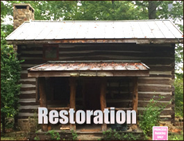 Historic Log Cabin Restoration  Franklin County, Georgia